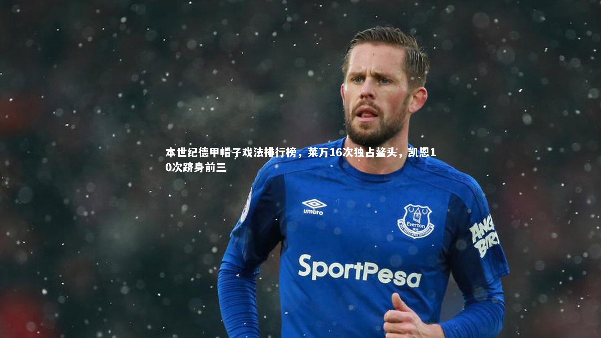 本世纪德甲帽子戏法排行榜，莱万16次独占鳌头，凯恩10次跻身前三